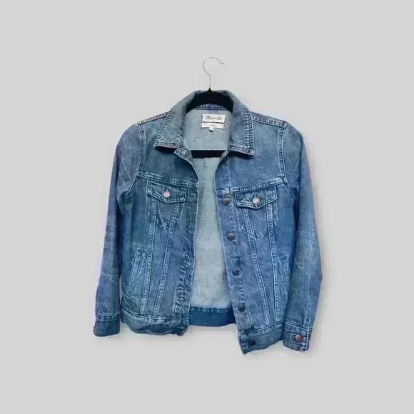 MADEWELL Denim Jacket Classic Basic Vintage Wash Size XS - Picture 2 of 5